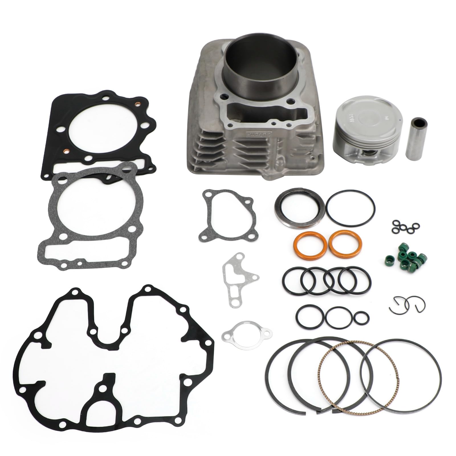 Artudatech Zylinder Kolben Kit Zylinderkit Stock bore 85mm Cylinder Jug Barrel Fit for Honda TRX 400EX 400X Top End Rebuild Repair Kit Piston Gaskets von Artudatech