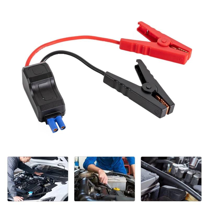 Arubaitai 1 Stück Automotive Emergency Portable Smart Jumper Starter Booster Clamp Kabel, Ersatz-Krokodilklemme für 12V Portable Car Jump Starter von Arubaitai