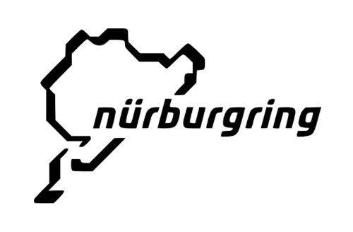 Nurburgring Aufkleber | Nürburgring Track Map Rennwagen Tuning Symbol Vinyl Aufkleber | Lustiger Nurburgring Circuit Stoßstangen-Aufkleber, Fensteraufkleber für Renn-Turbo-Fahrer, Auto, Van, Fahrrad von Arubas-uk