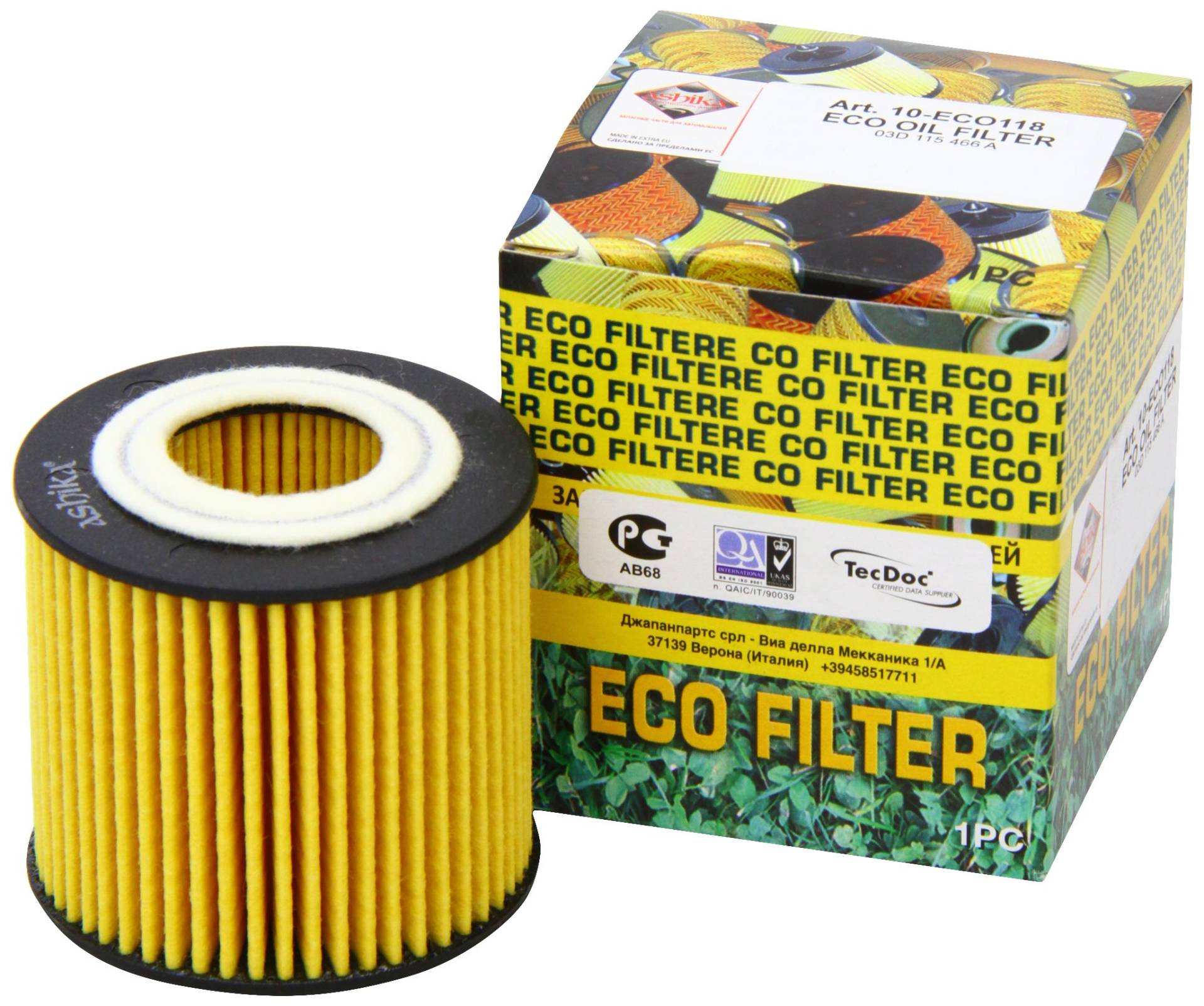 Ashika 10-ECO118 Ölfilter von Ashika