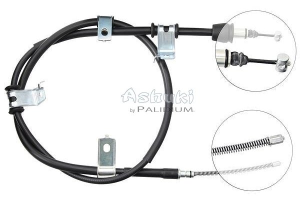 Seilzug, Feststellbremse hinten links Ashuki ASH3-1653 von Ashuki