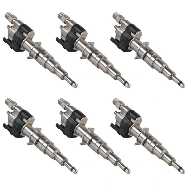 Asical 13537589048 6 PCS Auto Einspritzdüse Passend für 1er E81 E82 E87 E88 3er E90 E91 E92 E93 5er F10 F11 E60 E61 6er E63 E64 Autozubehör Teil# 13537565137 13534548853 von Asical