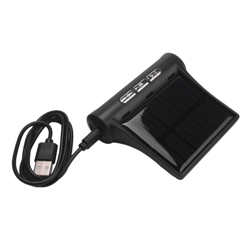 Asinfter Auto Solar Digital Uhr mit LCD Zeit Datum In-Car Temperatur Display für Outdoor Persönliche Autoteil Dekoration A von Asinfter