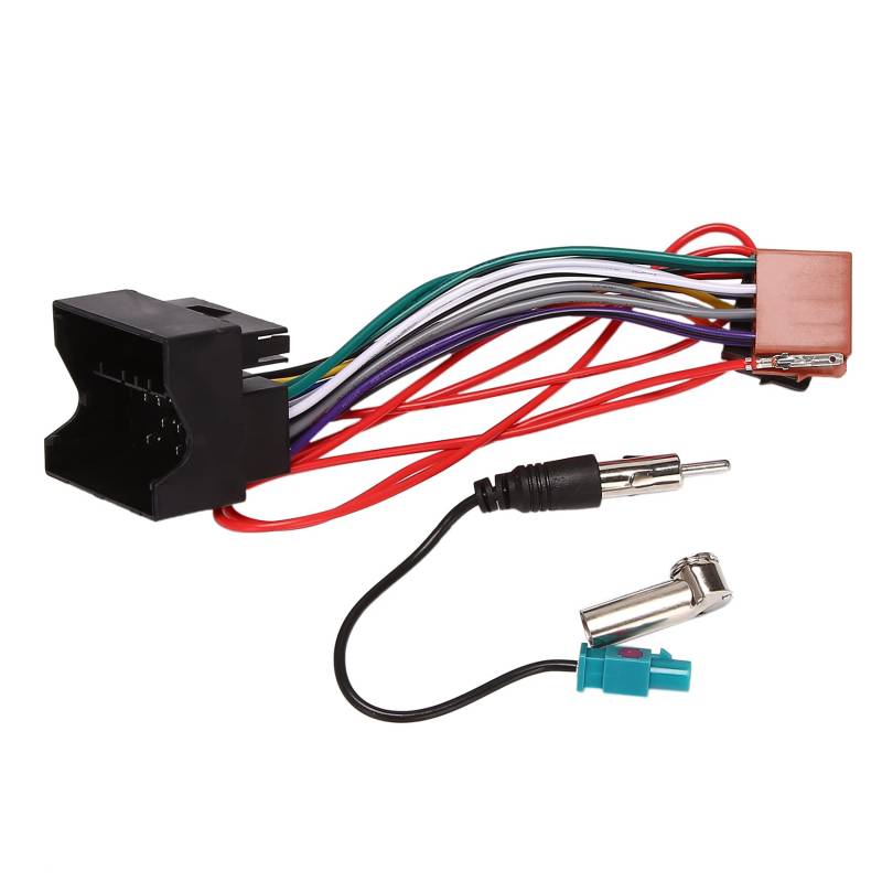 Asinfter Autoradio Audio Power Kabelbaum Kabel für 207 307 407 für C2 C5 Radio Antenne Draht Adapter von Asinfter