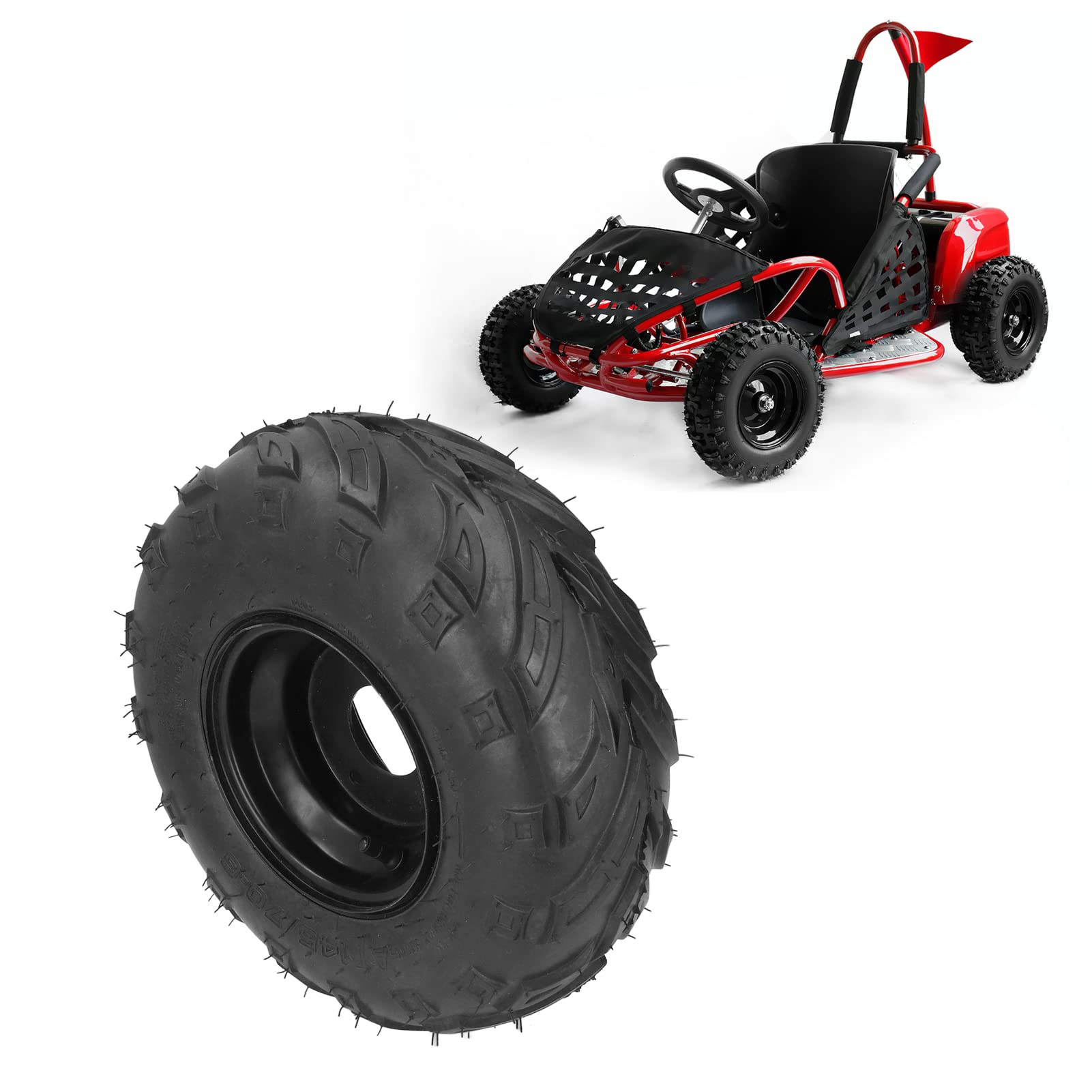 145/70–6 Reifen, ATV Tubeless -Reifen mit 6 -Zoll -Rand, Gummi und Stahllegierung, für Go Kart UTV Quad -Fahrrad 4, Praktisch und Zuverlässig, Erhöht die Reibung 145/70–6 Reifen, ATV Tubeless -Reifen mit 6 -Zoll -Rand, Gummi und Stahllegierung, für Go Kart UTV Quad -Fahrrad 4, Praktisch und Zuverlässig, Erhöht die Reibung von Asixxsix