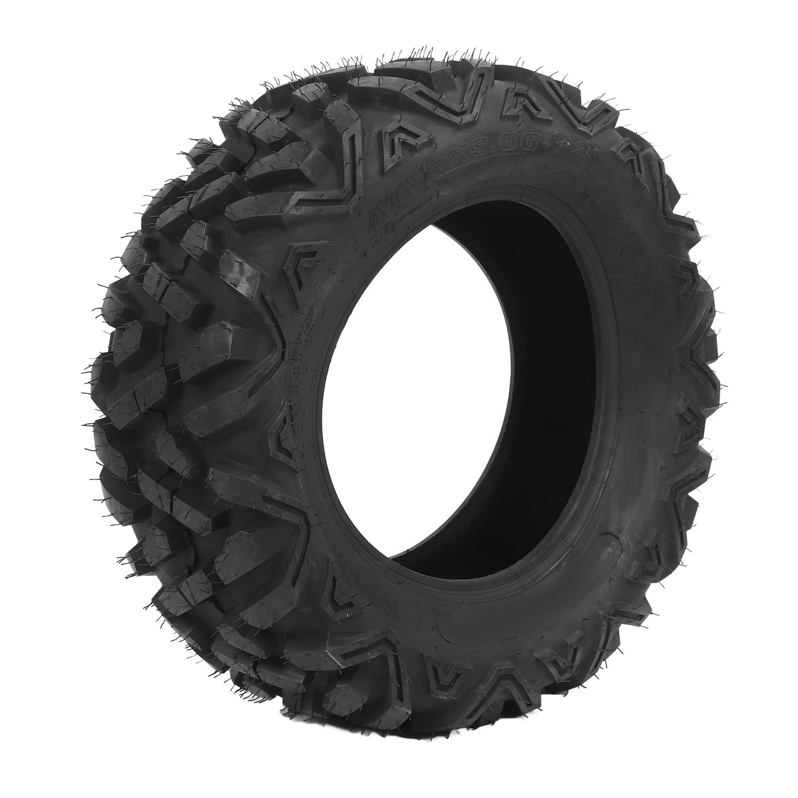 Asixxsix All Terrain Tire, 27x9-14 ATV UTV Reifen Gummi 6 Ply Tubeless Reifen, Vielseitig 27x9-14 Reifen für UTV, SXS, Go Kart, Rasenmäher, Verbesserte Traktion, Auswirkungen Reduzieren von Asixxsix