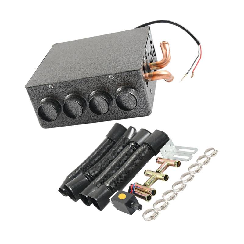 AsrMyjcx 12 V 60 W Auto-Standheizungssatz, Windschutzscheiben-Entfroster, 21 x 23 x 10 cm, energiesparend, mit Geschwindigkeitsschalter, einfach zu von AsrMyjcx