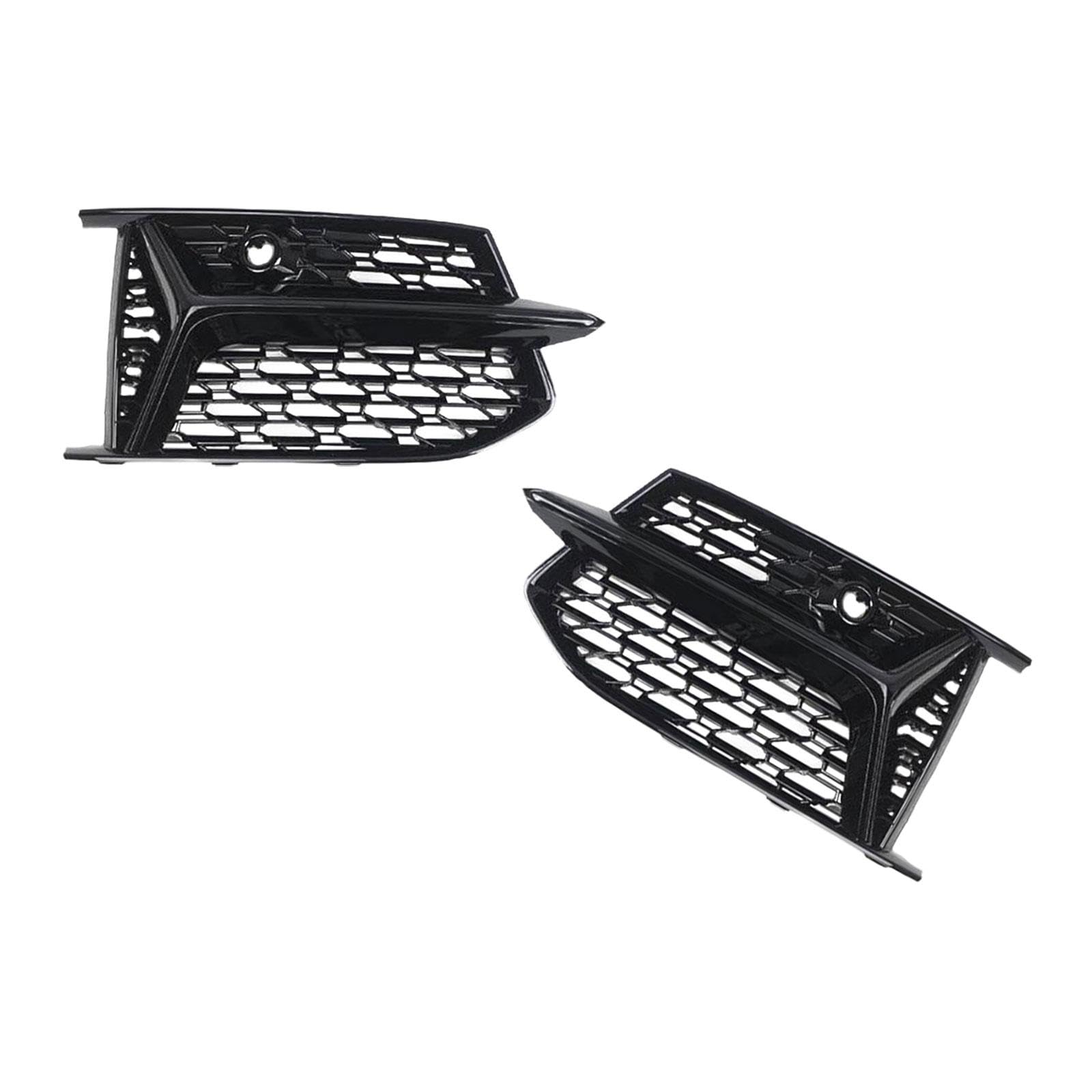 AsrMyjcx 2pcs Front Nebel Light Grill, 4K0807151A 4K0807152A Einfach zu installieren 4K0807647a 4K0807648a für A6 C8-Zubehör von AsrMyjcx