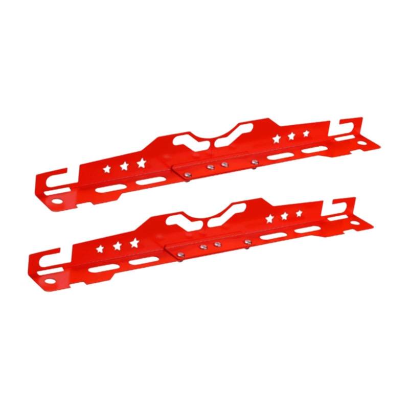 AsrMyjcx 2pcs Heavy Duty Wheel Alignment Tools Toe Alignment Tool Plates Einfache Installation tragbar für Automobilfahrzeuge SUV, Rot von AsrMyjcx