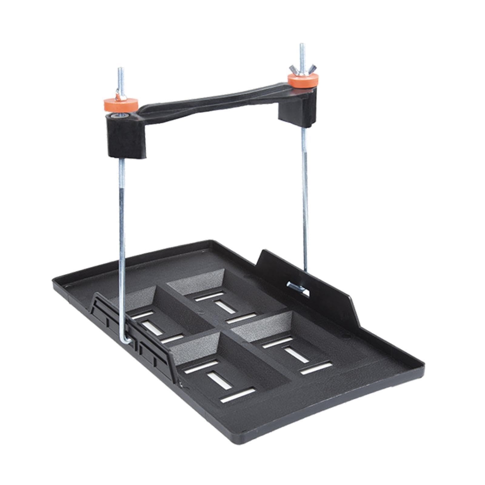 AsrMyjcx Auto Batterie -Tabletthalterung Batteriehalter Praktische stabile Batteriefixierklasse für Marine RVS -Fahrzeuge Yachten Yachten, L von AsrMyjcx