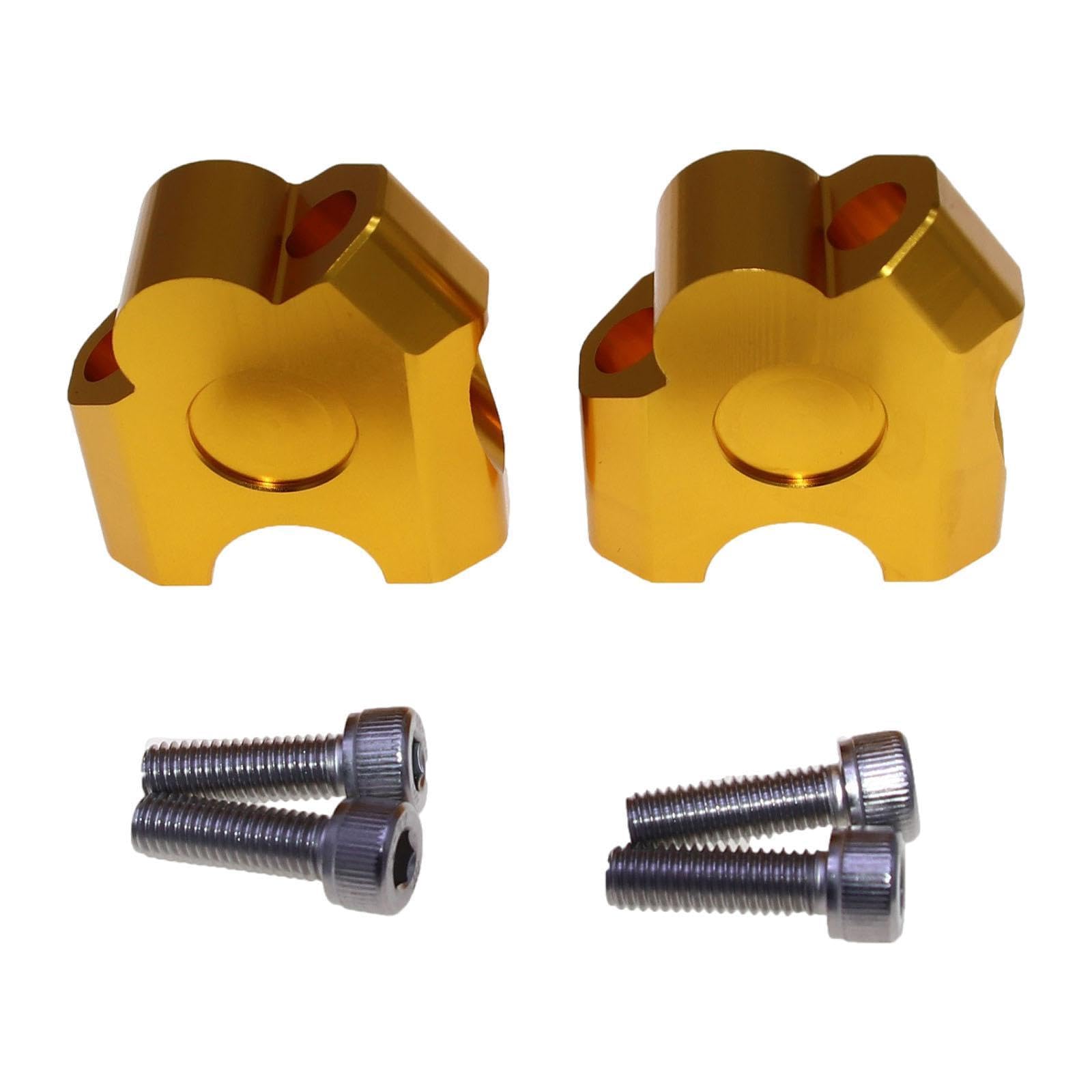 AsrMyjcx Motorrad -Lenker -Riser -Lenker zurück -Move Leichte Reparaturteile Einfach Motor Riser Mount Adapter Riser Installieren, Gold von AsrMyjcx