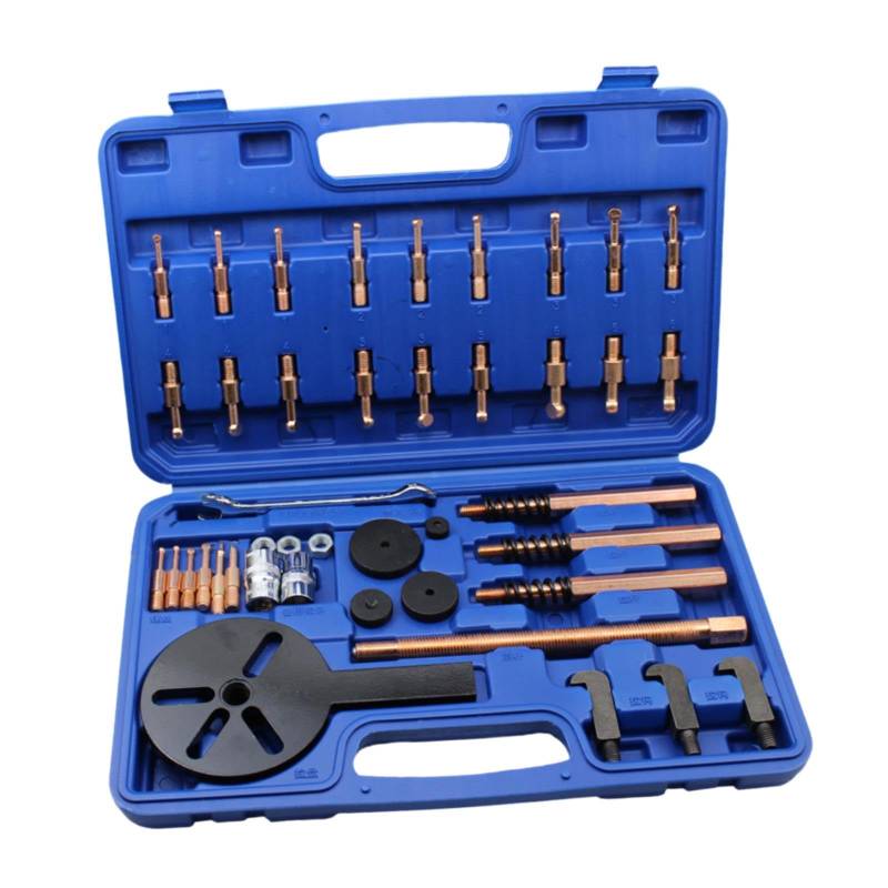 AsrMyjcx Multifunktion aler Lager abzieher Kit generischer tragbarer Schnell wechsler Collets Lager abscheider für Harvester-Reparatur, 33 in 1 with Wrench von AsrMyjcx