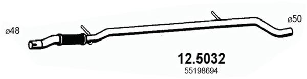 Abgasrohr mitte Asso 12.5032 von Asso