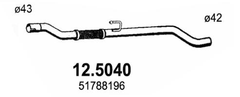 Abgasrohr mitte Asso 12.5040 von Asso