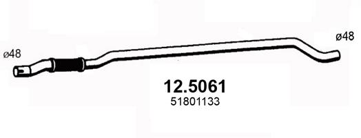 Abgasrohr mitte Asso 12.5061 von Asso