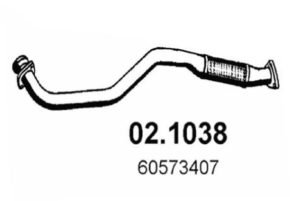 Abgasrohr vorne Asso 02.1038 von Asso