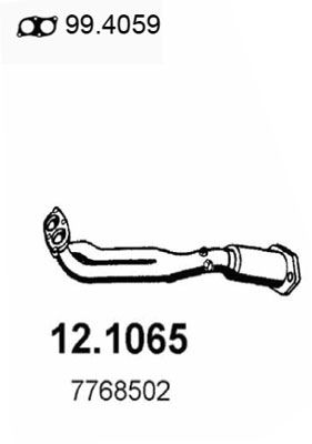 Abgasrohr vorne Asso 12.1065 von Asso