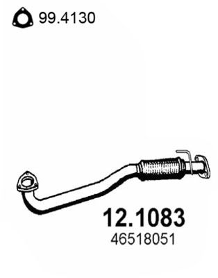 Abgasrohr vorne Asso 12.1083 von Asso