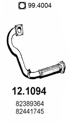 Abgasrohr vorne Asso 12.1094 von Asso