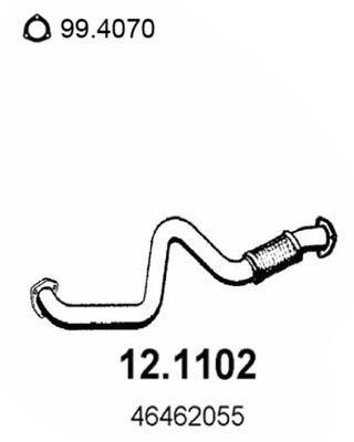 Abgasrohr vorne Asso 12.1102 von Asso