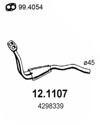 Abgasrohr vorne Asso 12.1107 von Asso