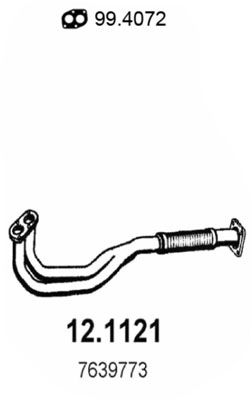 Abgasrohr vorne Asso 12.1121 von Asso