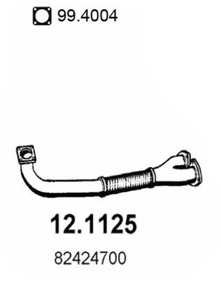 Abgasrohr vorne Asso 12.1125 von Asso