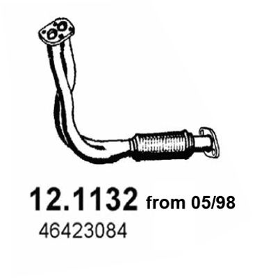 Abgasrohr vorne Asso 12.1132 von Asso