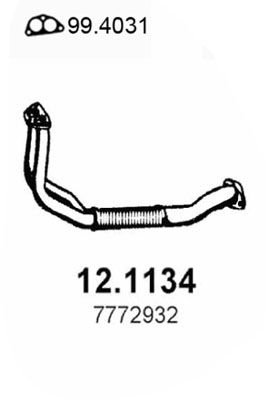 Abgasrohr vorne Asso 12.1134 von Asso