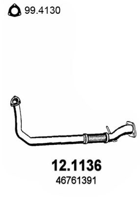 Abgasrohr vorne Asso 12.1136 von Asso