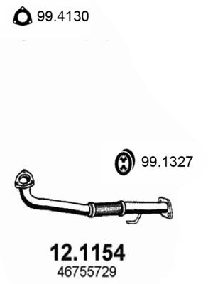 Abgasrohr vorne Asso 12.1154 von Asso