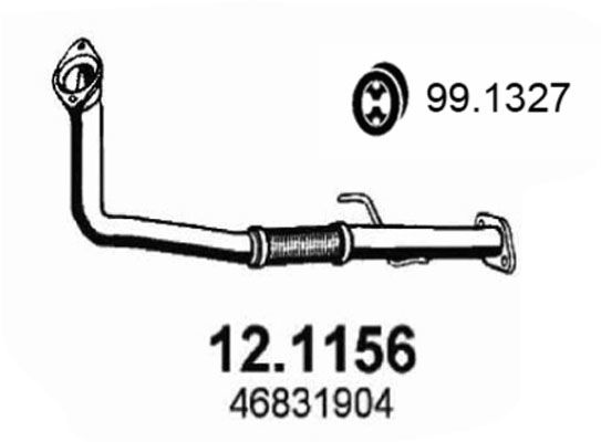 Abgasrohr vorne Asso 12.1156 von Asso