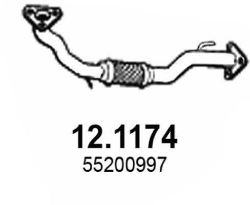 Abgasrohr vorne Asso 12.1174 von Asso