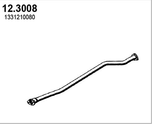 Abgasrohr vorne Asso 12.3008 von Asso