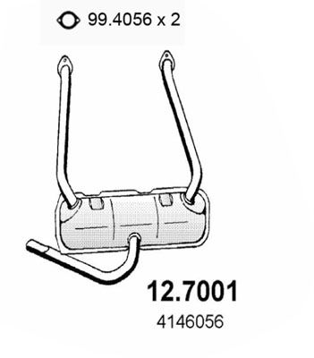 Endschalldämpfer Asso 12.7001 von Asso