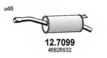 Endschalldämpfer Asso 12.7099 von Asso