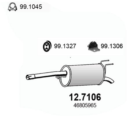 Endschalldämpfer Asso 12.7106 von Asso