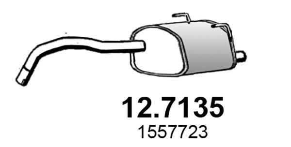 Endschalldämpfer Asso 12.7135 von Asso