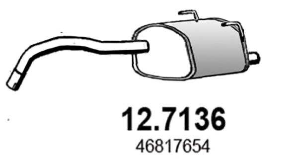 Endschalldämpfer Asso 12.7136 von Asso