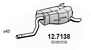 Endschalldämpfer Asso 12.7138 von Asso