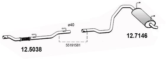 Endschalldämpfer Asso 12.7146 von Asso