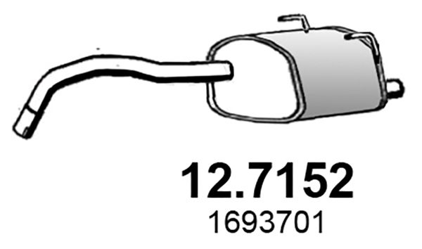 Endschalldämpfer Asso 12.7152 von Asso