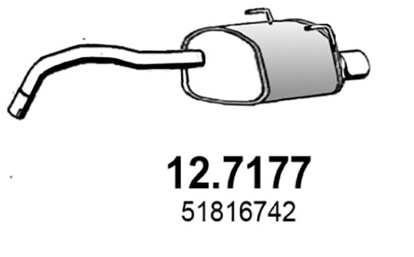 Endschalldämpfer Asso 12.7177 von Asso