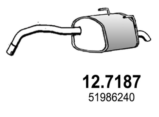 Endschalldämpfer Asso 12.7187 von Asso