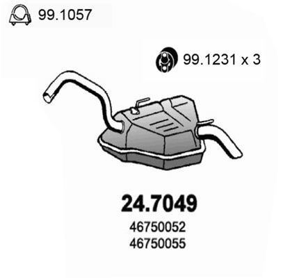 Endschalldämpfer Asso 24.7049 von Asso