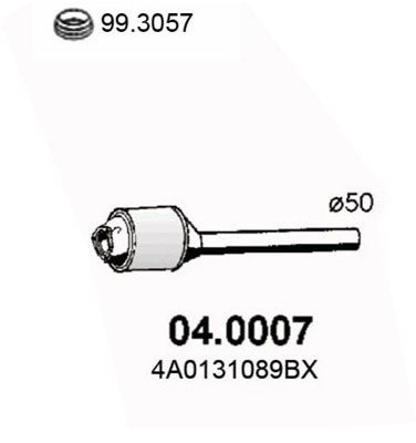 Katalysator vorne Asso 04.0007 von Asso