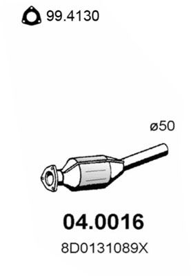 Katalysator vorne Asso 04.0016 von Asso