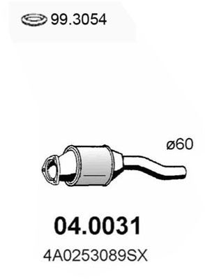 Katalysator vorne Asso 04.0031 von Asso