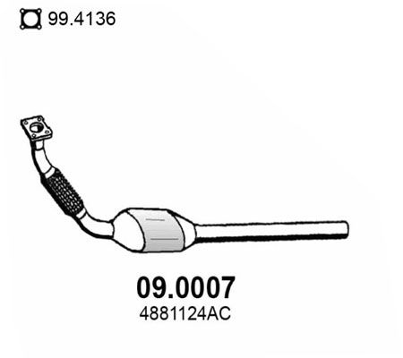 Katalysator vorne Asso 09.0007 von Asso