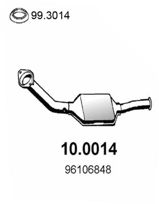 Katalysator vorne Asso 10.0014 von Asso